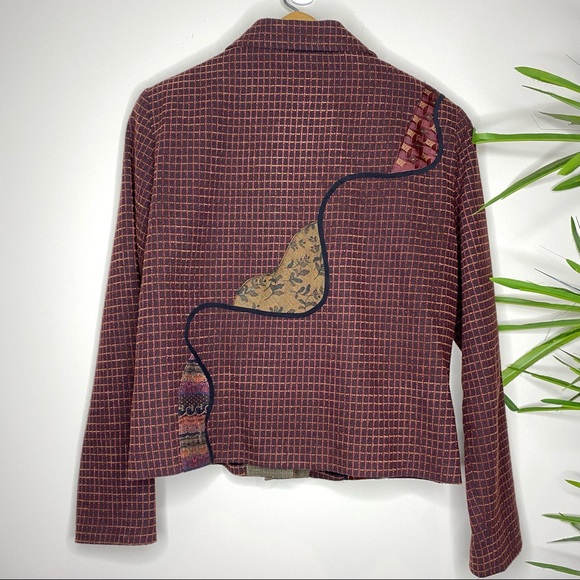 Canvasbacks || Wool Blend; Collared Blazer/Jacket with Texture Design; Size S - Picture 12 of 14